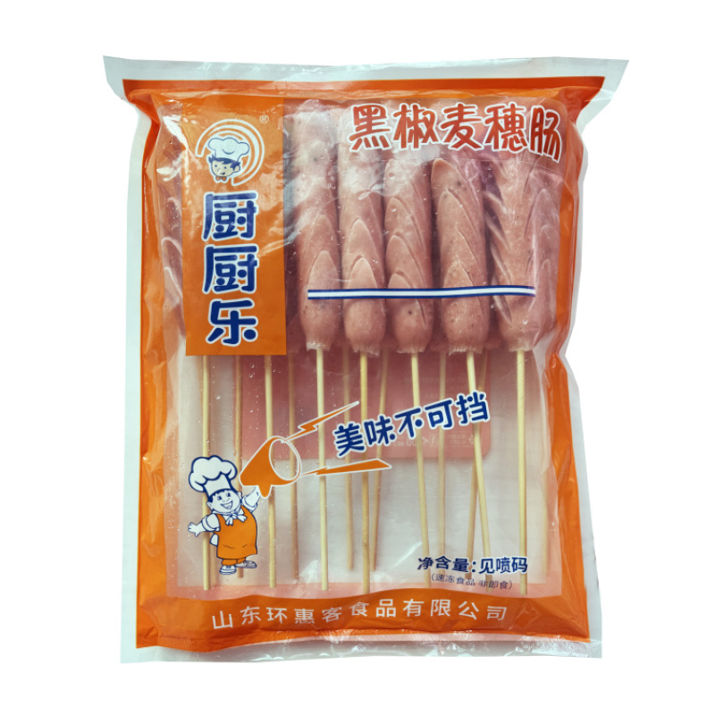 【肠类】厨厨乐A级黑椒麦穗肠串