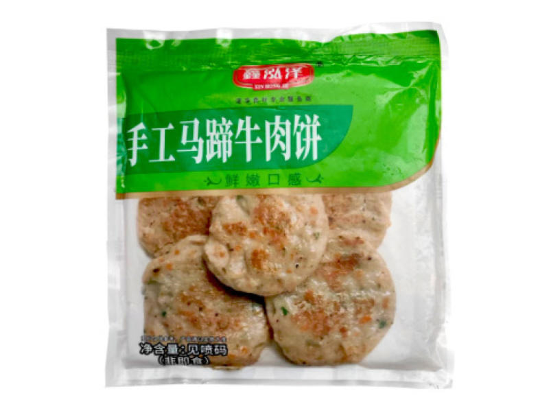鑫泓泽手工马蹄牛肉饼160g