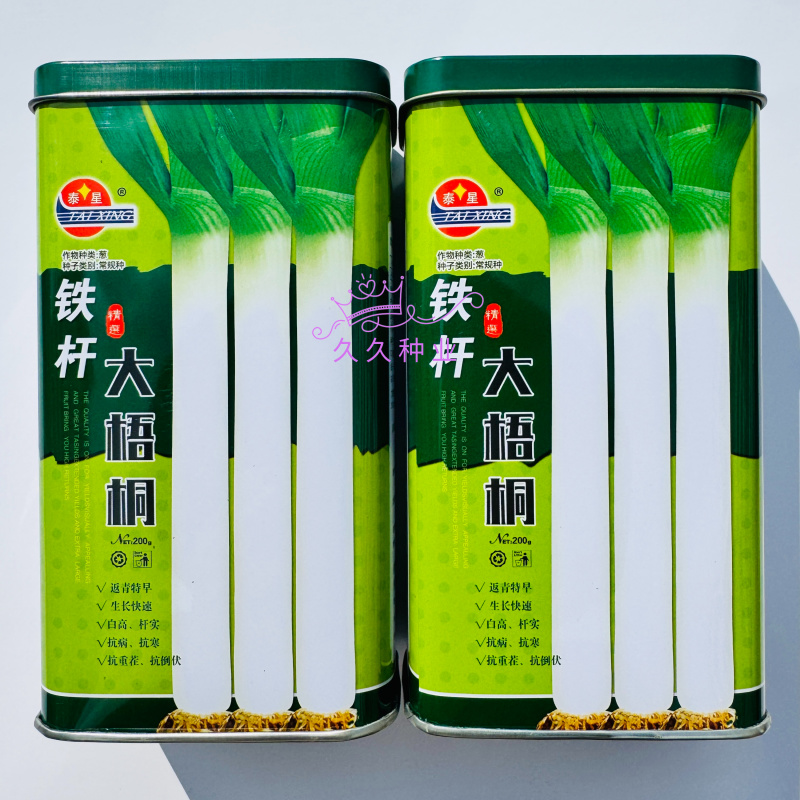 泰星铁杆大梧桐大葱种子耐热耐寒抗倒长白类型大葱细长叶高产