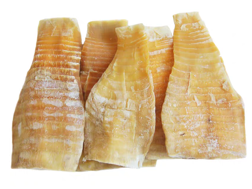 晒干后的笋干成品