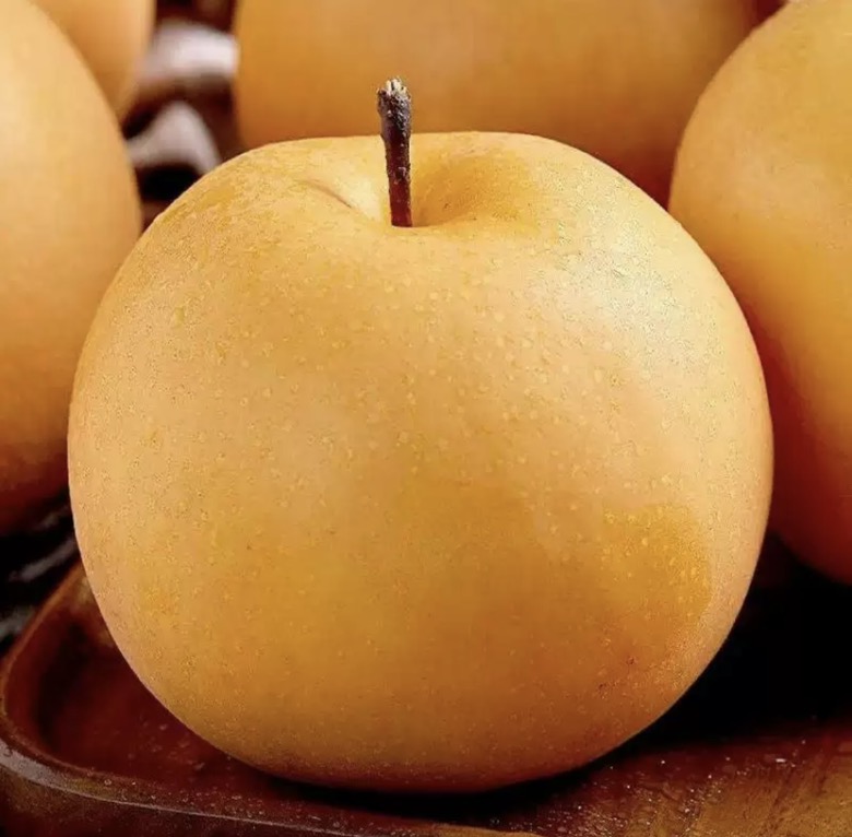 库尔勒香梨果肉特写