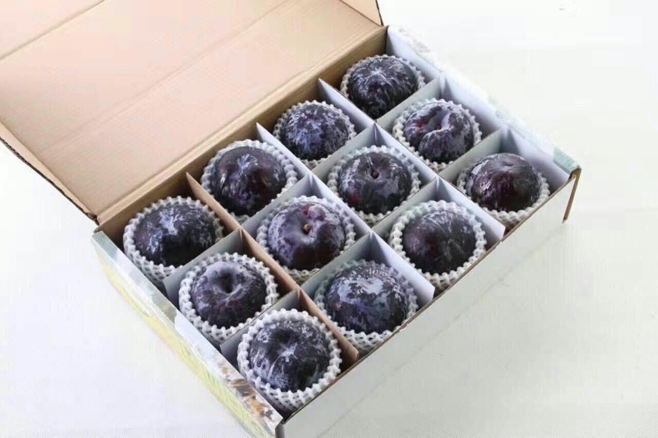包装盒中的黑布林李子