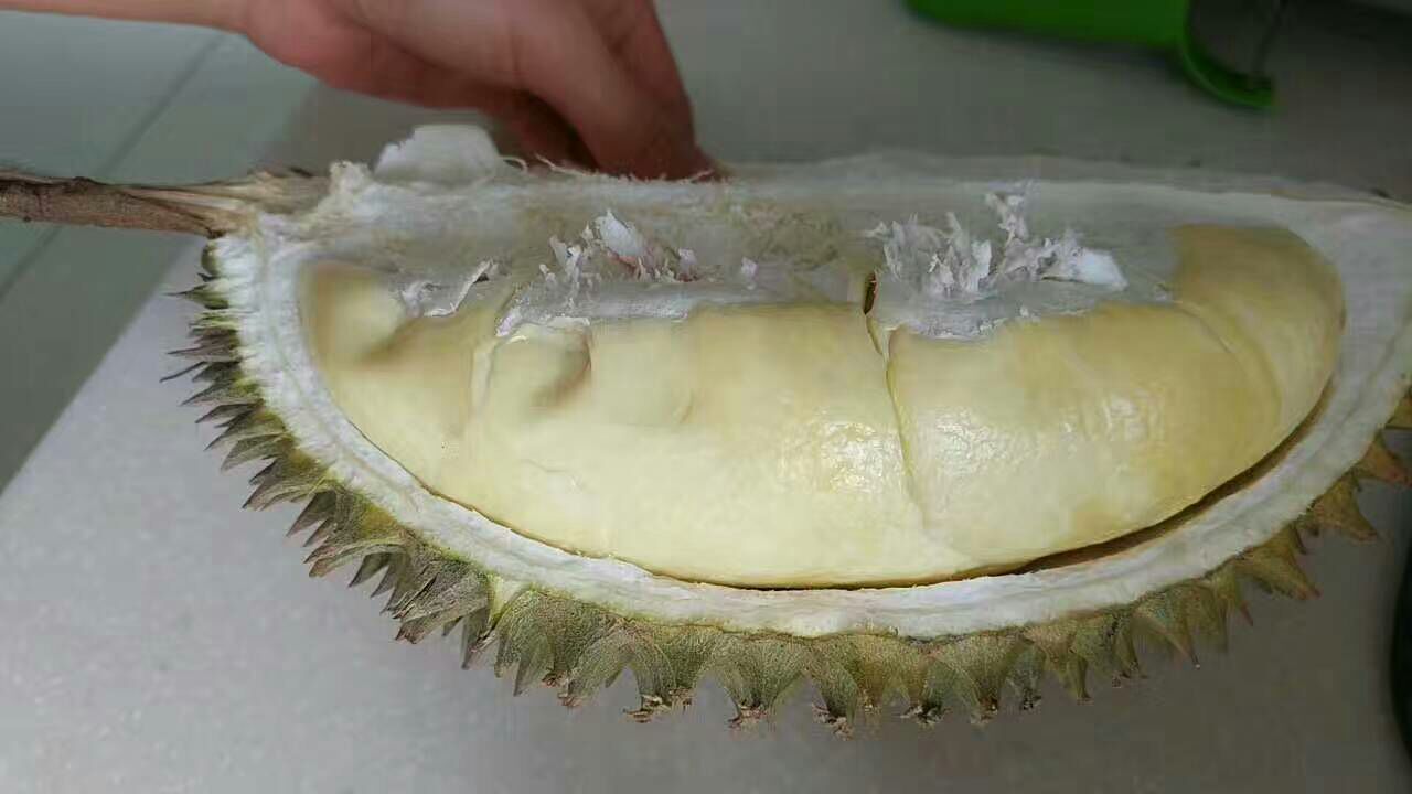 金腰榴莲果肉特写图