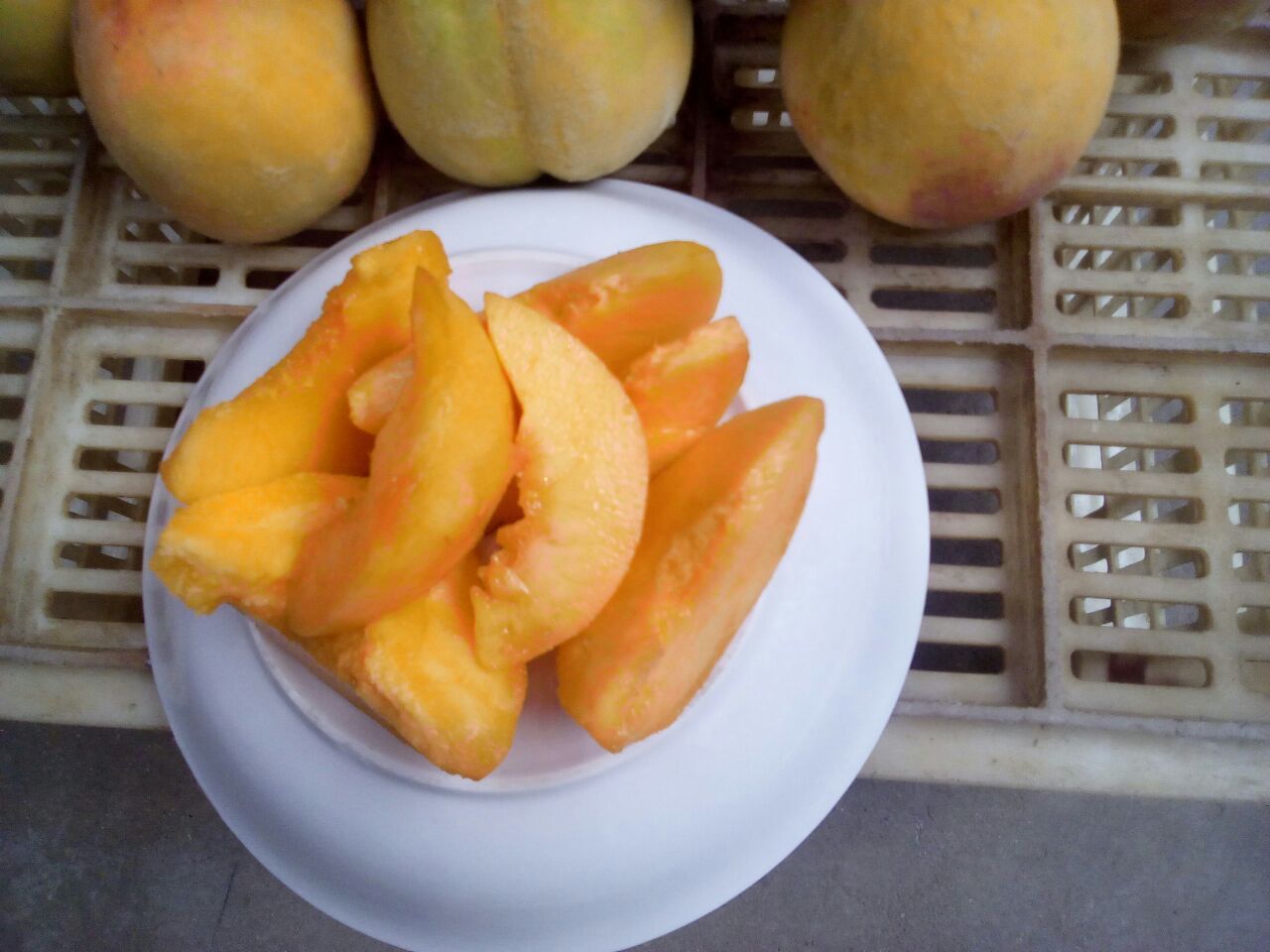 83黄桃的多种食用方式拼图