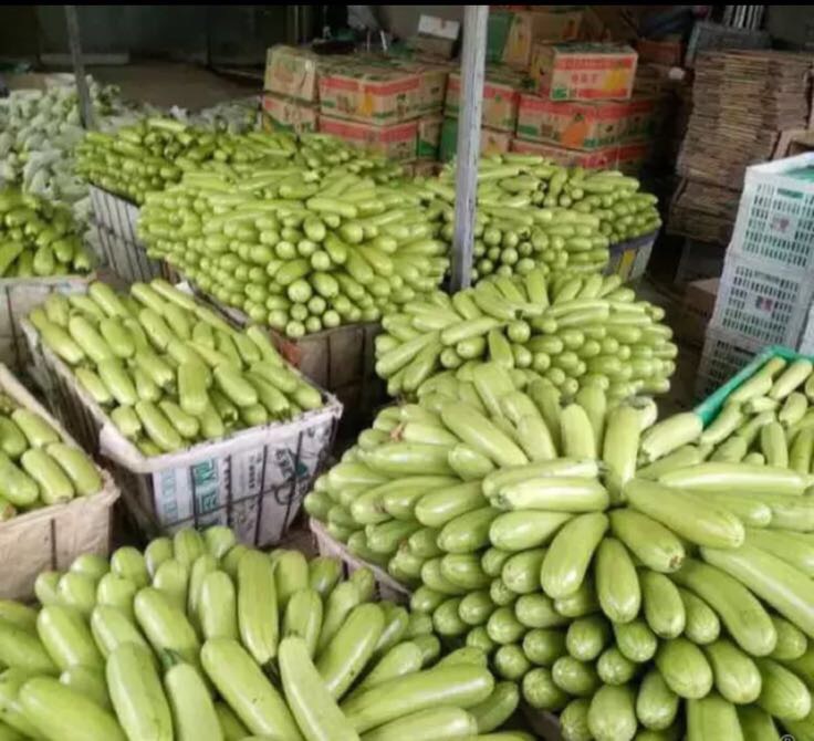 新鲜油菜的营养成分表展示图,背景为绿色蔬菜市场 油菜的营养价值展示图