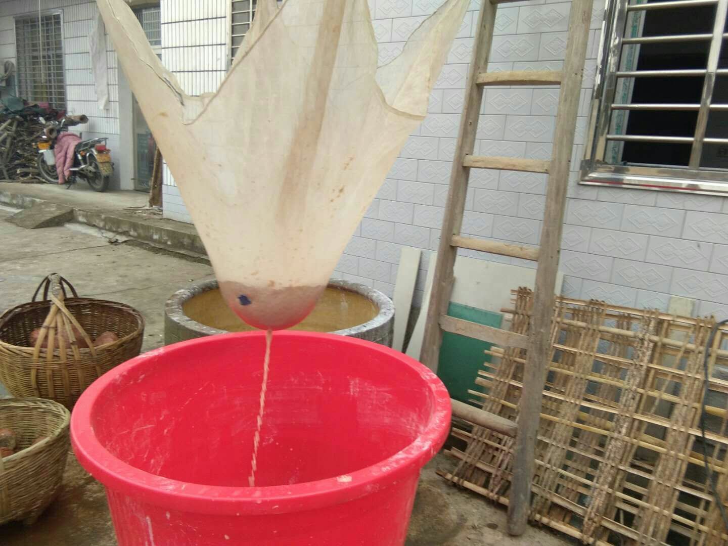 葛根豆浆打制过程