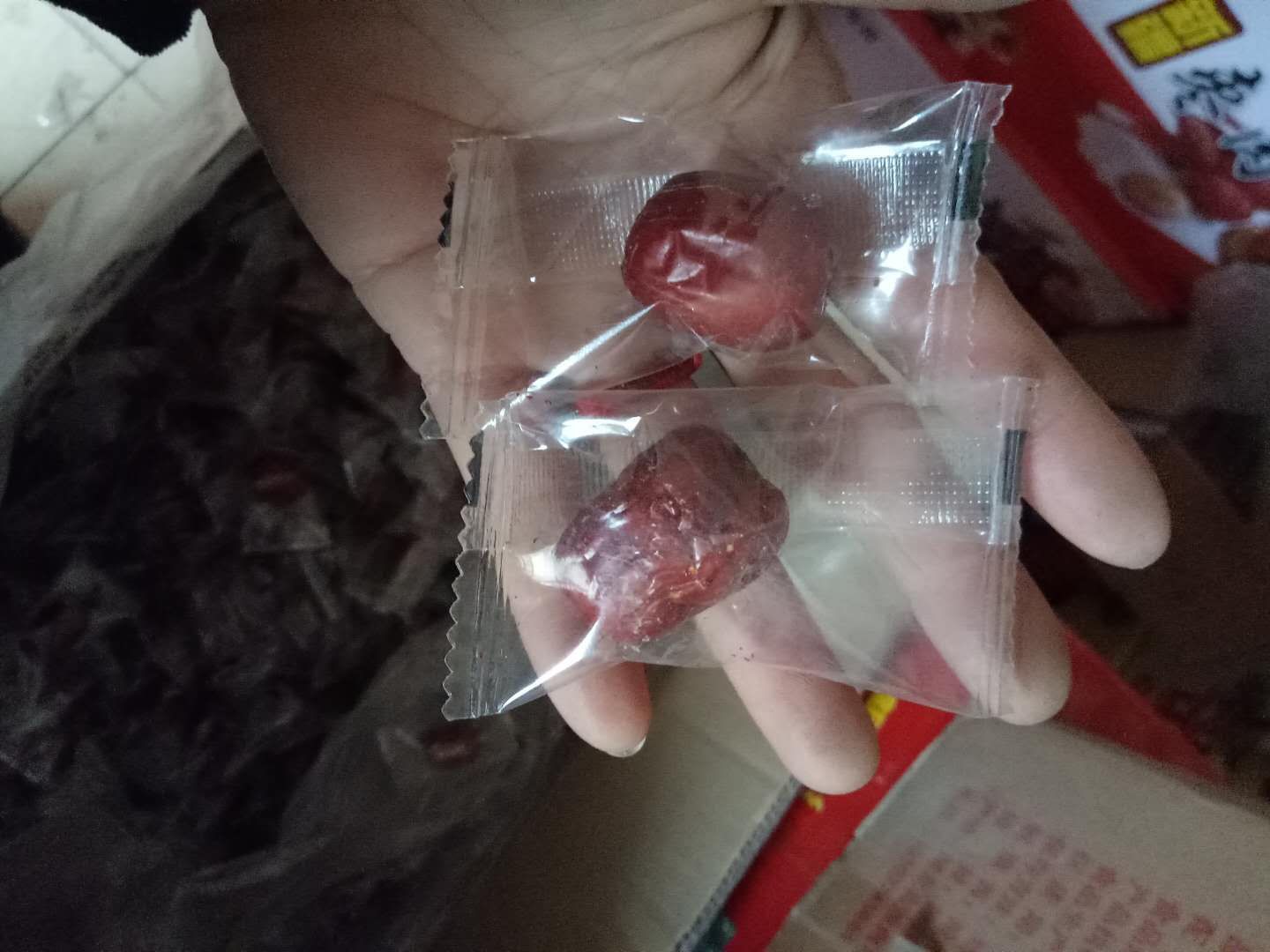 干红枣片手感测试场景图