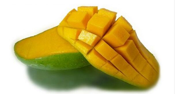 大青芒果肉切开