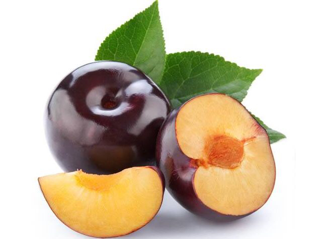 黑布林李子营养成分对比柱状图