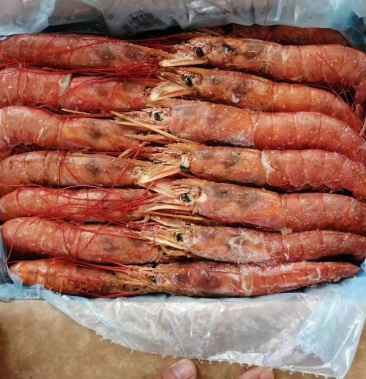 新鲜冷冻阿根廷进口红虾牡丹虾大红虾特大l1号刺身冻虾4斤