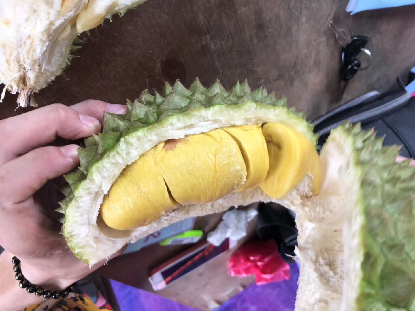 山竹与其他水果对比图