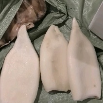 秘鲁鱿鱼去皮胴体，10公斤一件，鲜度好，编织袋，纸箱包装