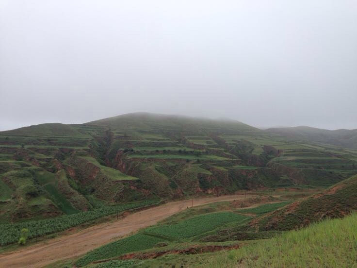云南高山大芸豆种植基地航拍图