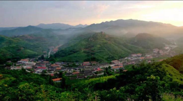 迁西县板栗种植地貌全景