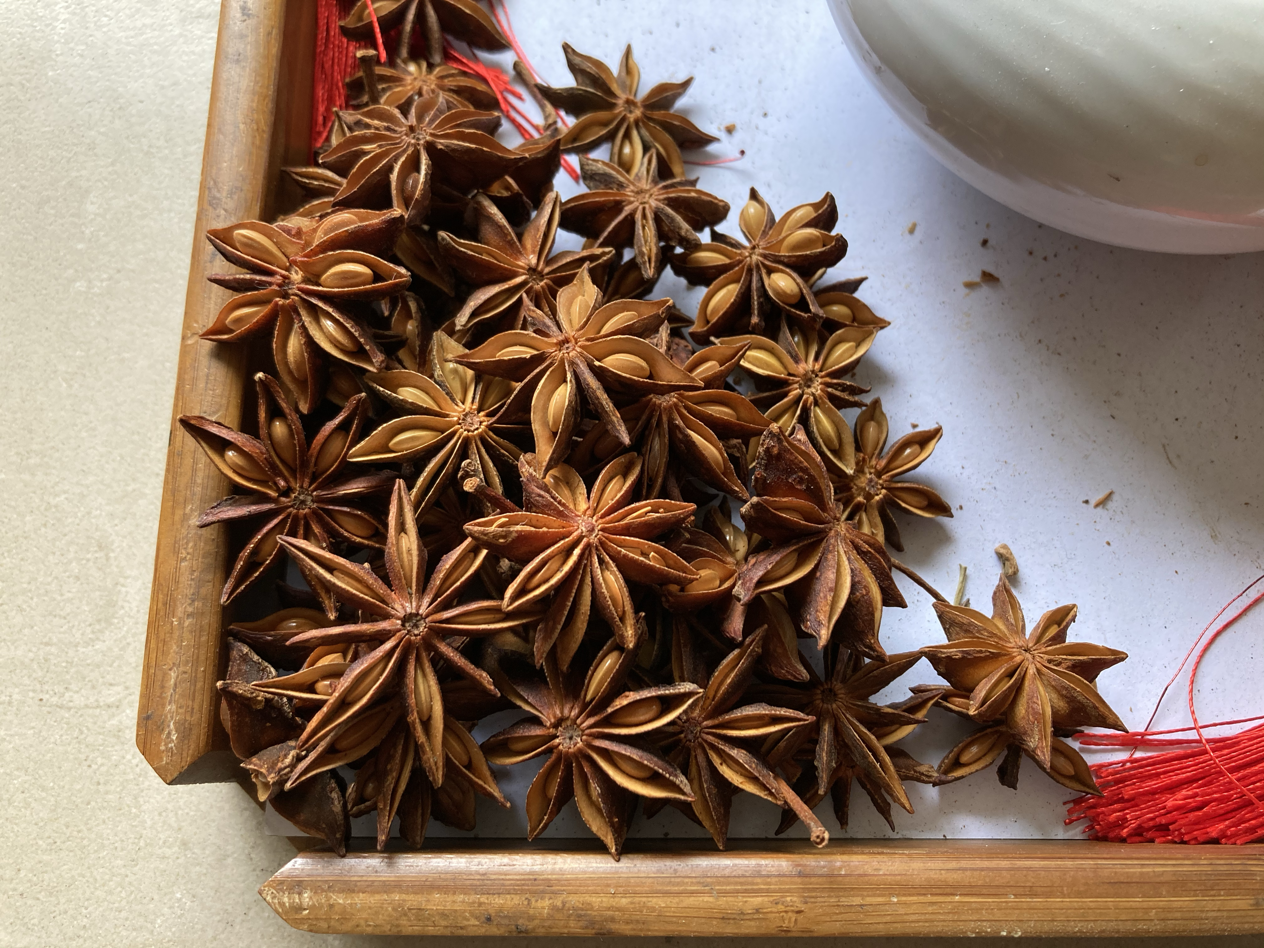 广西大红八角果实特写