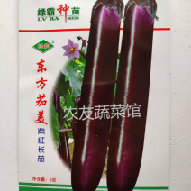 紫茄种子绿霸东方茄美紫红长茄高产抗病耐热中早熟优质茄子种
