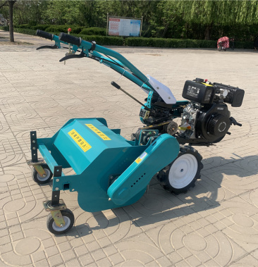 花圃园林碎草灭草机 果园除草碎草机 汽油手推式割草还田机