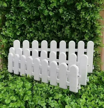 塑料白色围栏片花园庭院篱笆栅栏别墅户外花坛围栏片