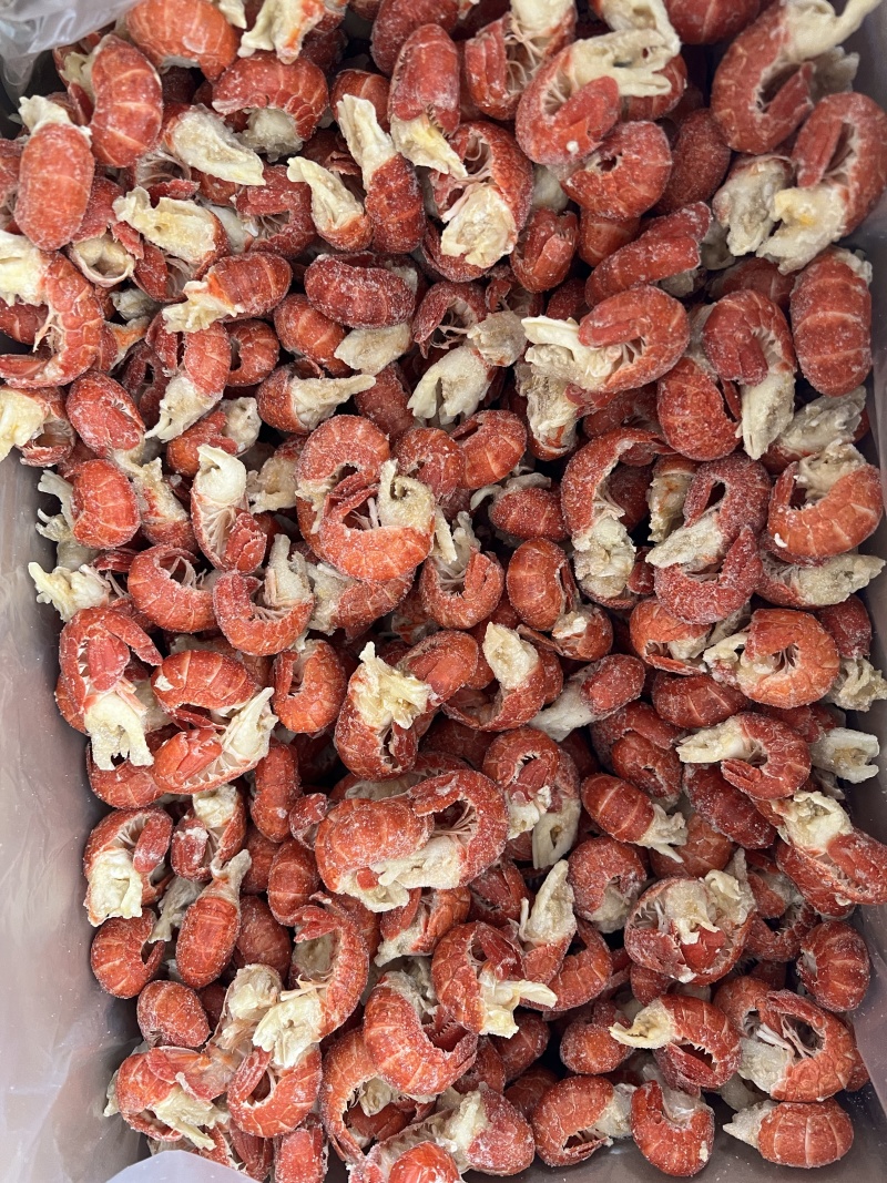 无冰衣单冻干冻小龙虾尾特级一级二级三级次品厂家直销