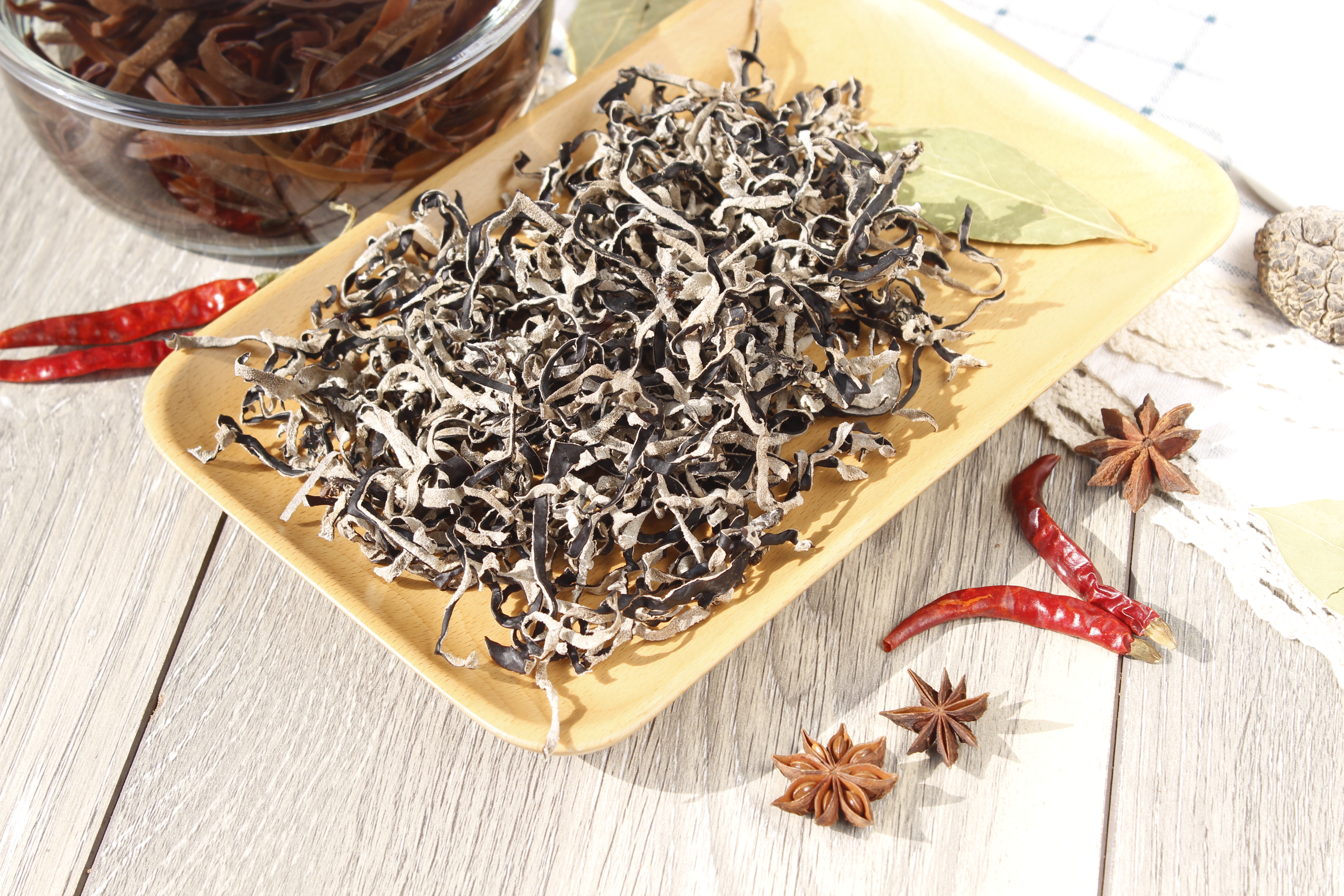 木耳丝深加工产品展示