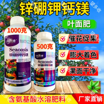 锌硼钾钙镁氨基酸叶面肥含量全硼锌钾钙镁500克1000克