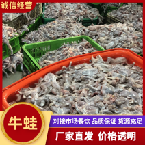牛蛙，冰鲜牛蛙肉去皮去头去内脏干锅牛蛙烧烤牛蛙牛蛙火锅