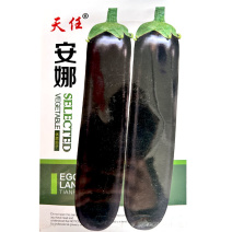 茄子种子天任安娜绿萼长棒茄5g中早熟淡绿肉菜农基地