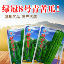 蓝蔬绿冠8号青苦瓜种子耐热耐寒多肉大果型青苦瓜翠玉绿色苦