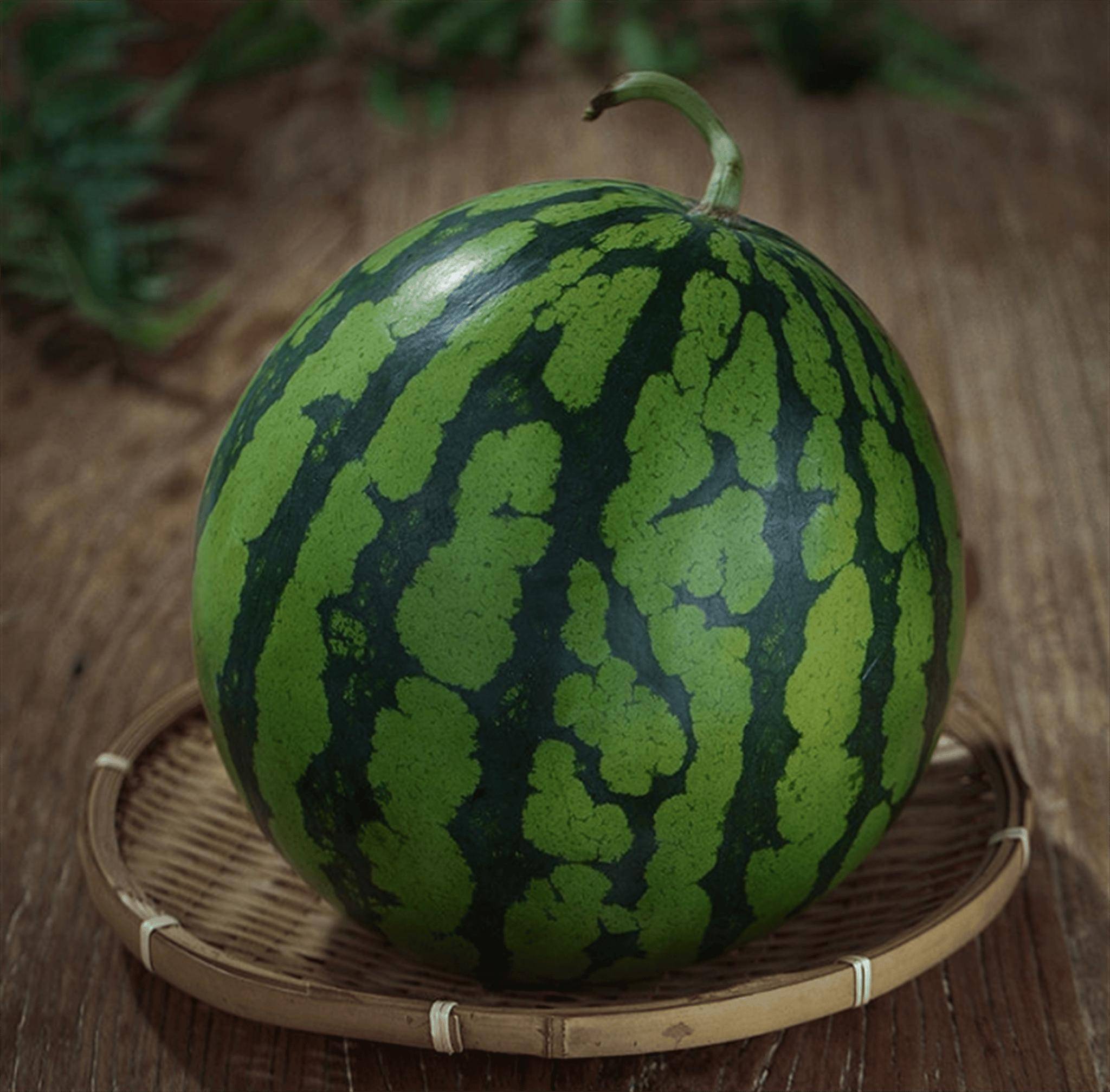 麒麟西瓜家庭享用场景