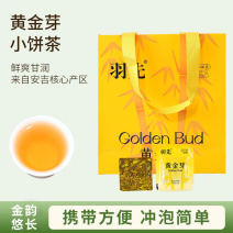 黄金芽新茶小饼茶黄金芽便携一片一泡安吉白茶