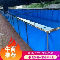 防渗漏水箱陆地小龙虾牛蛙养殖专用帆布水池