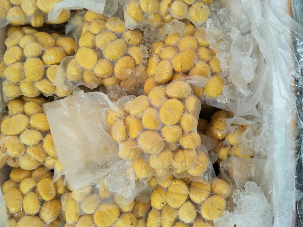 烤栗子冷冻分装过程示意图