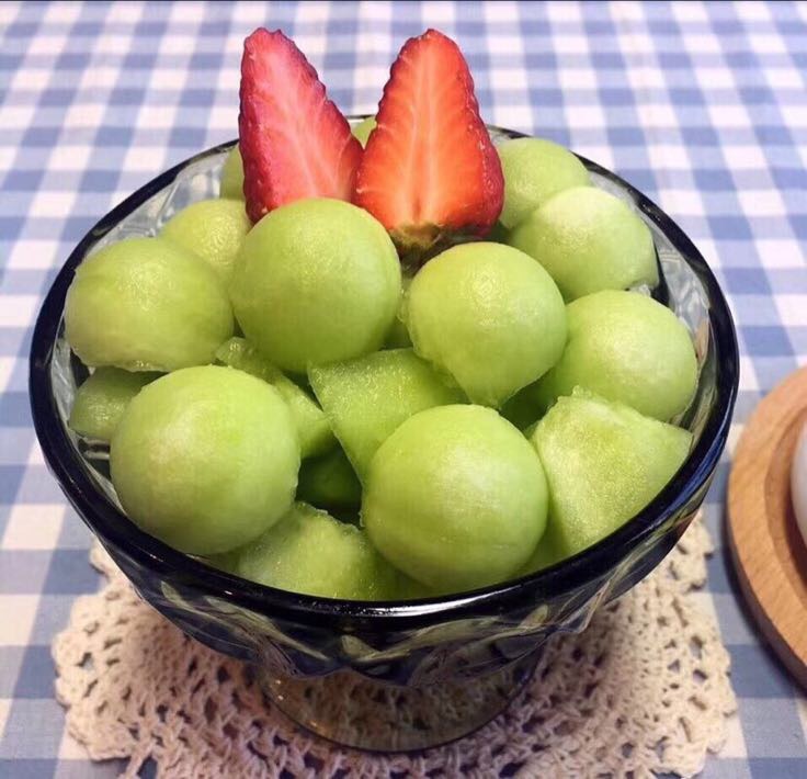 冰清玉菇甜瓜果盘