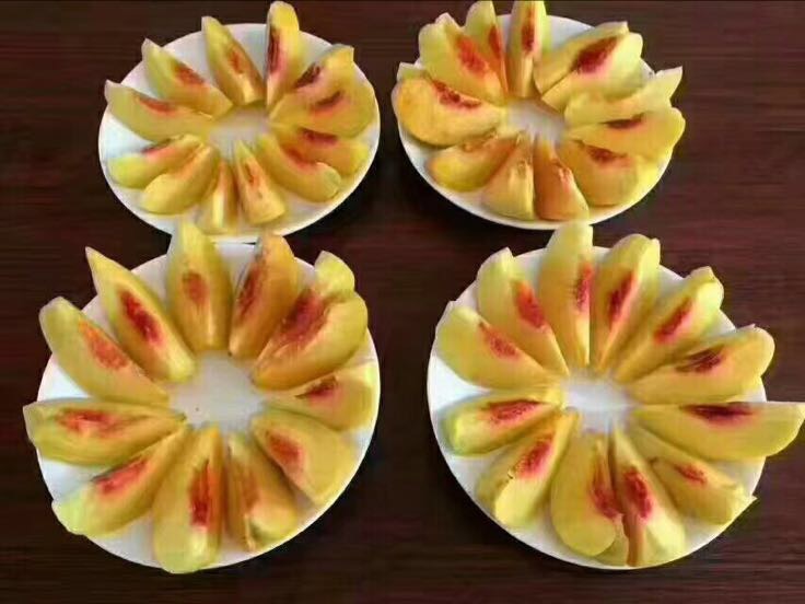 炎陵黄桃制作的甜品