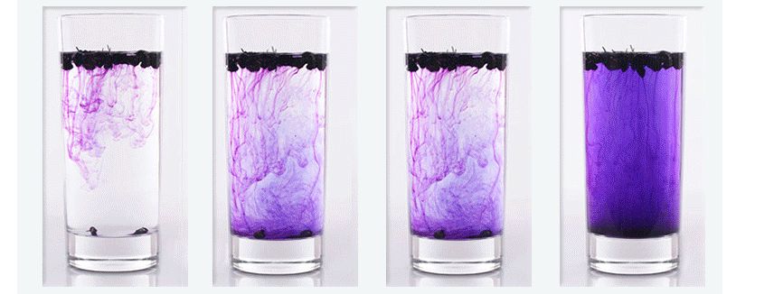 黑枸杞泡水前后对比图