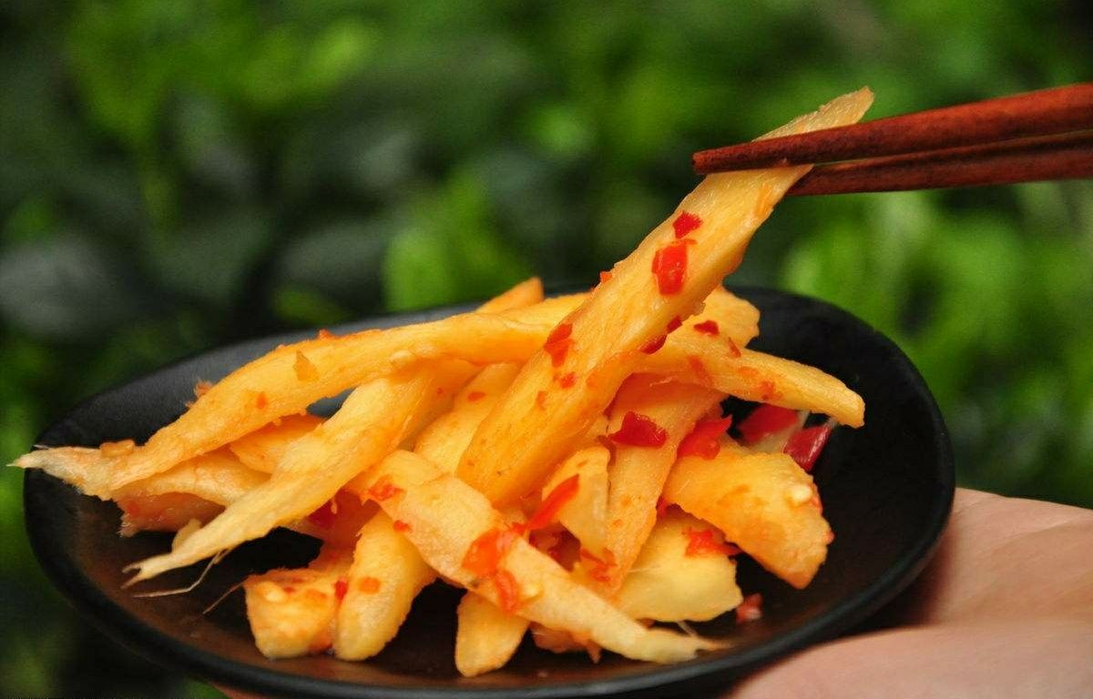 子姜凉拌菜成品图