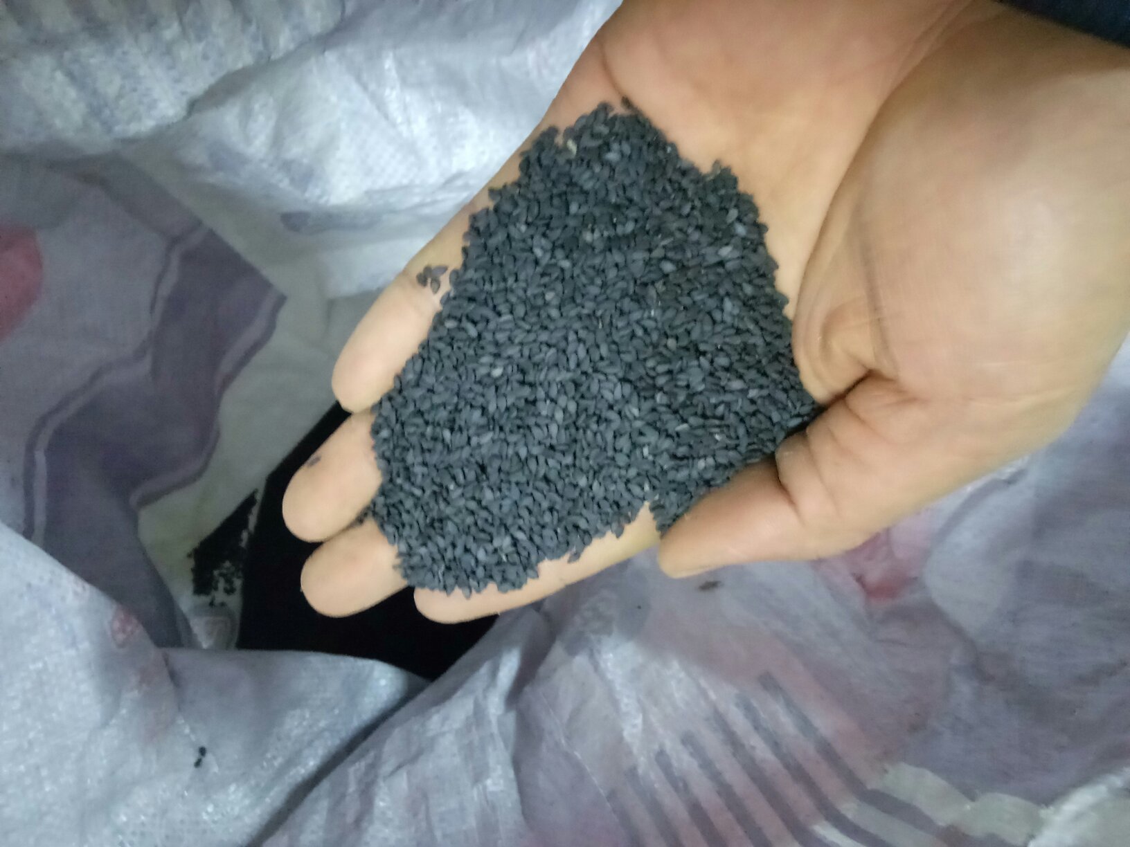 黑芝麻加工过程示意图