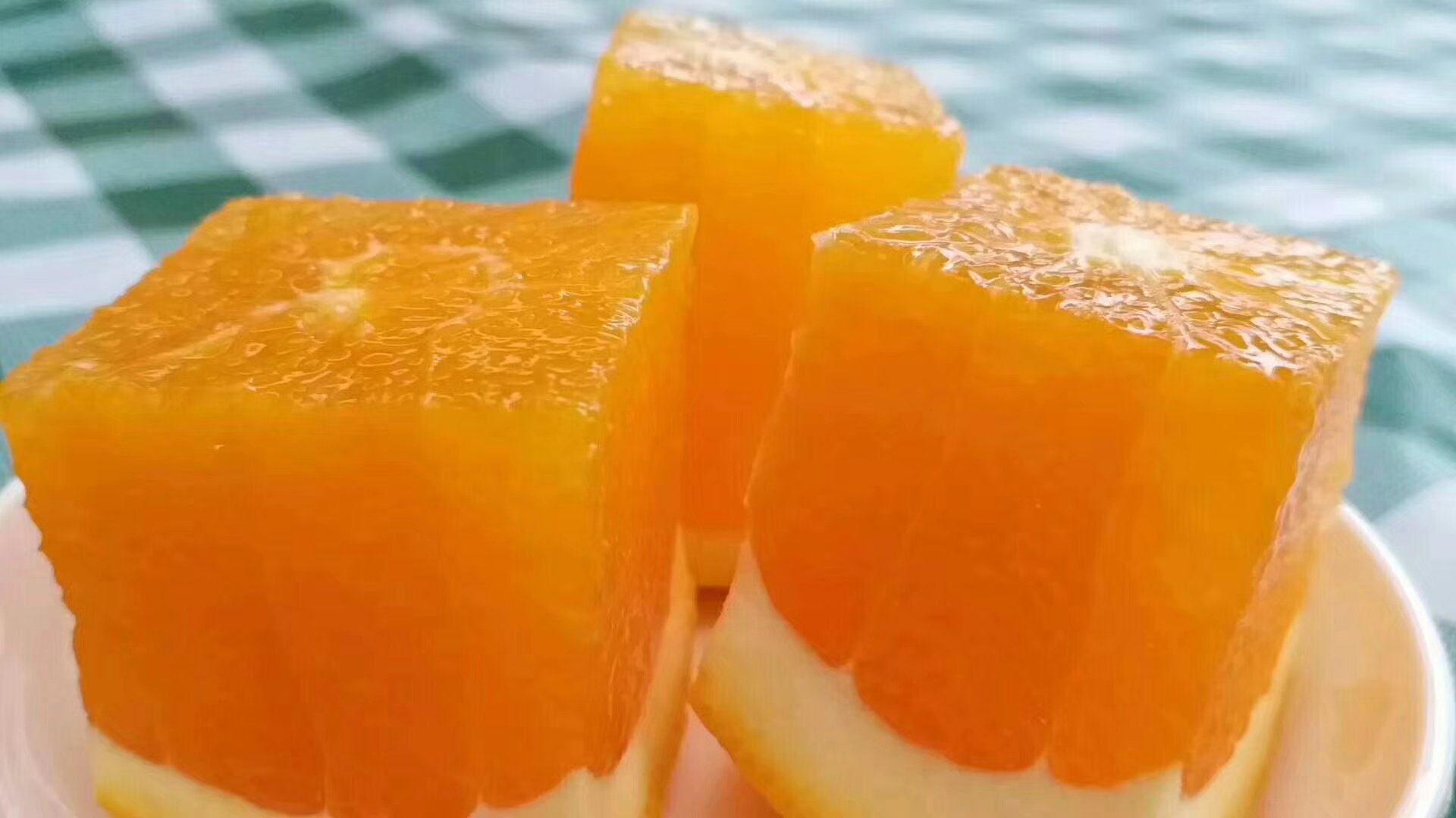 橙子与雪梨切块图