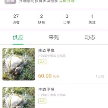 出售一万斤左右六到十斤一只的生态甲鱼有要的联系本人！
