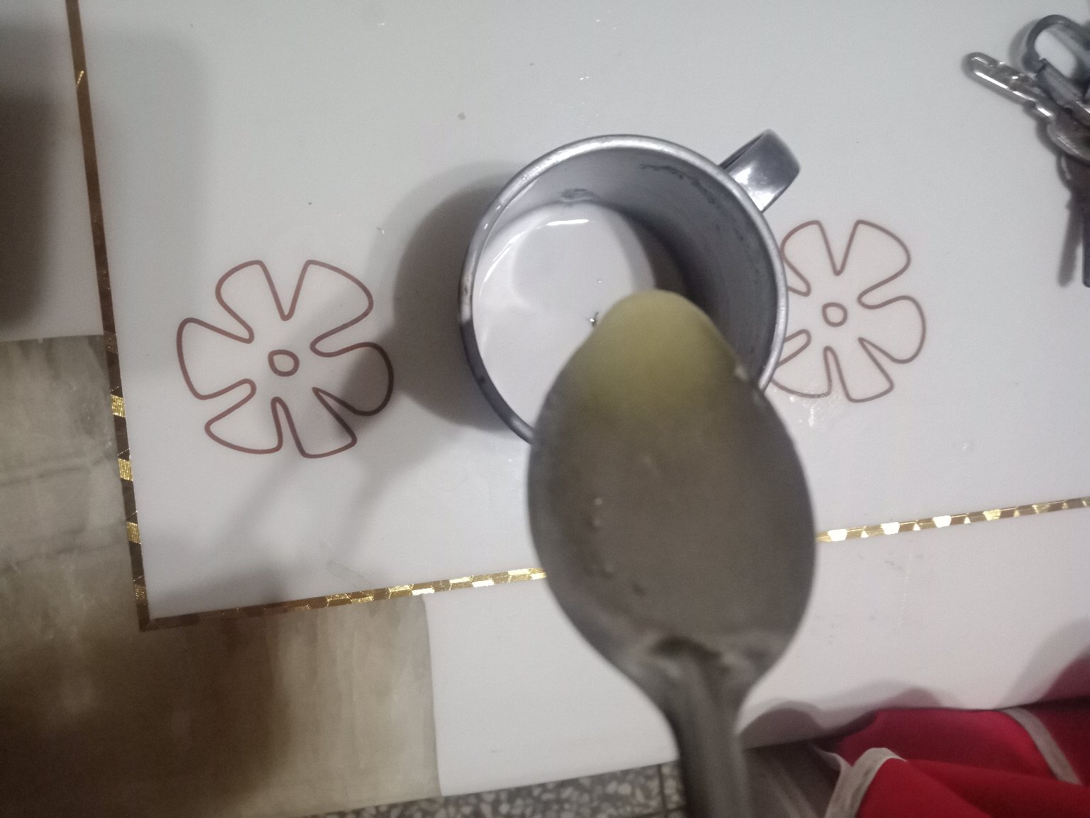 葛粉冲泡成品图