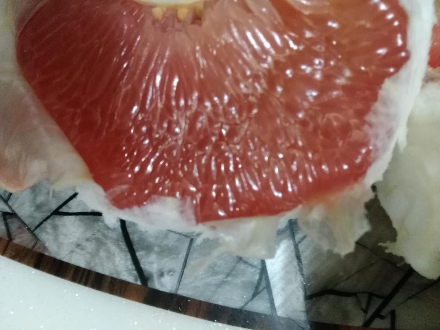 柚子果肉特写