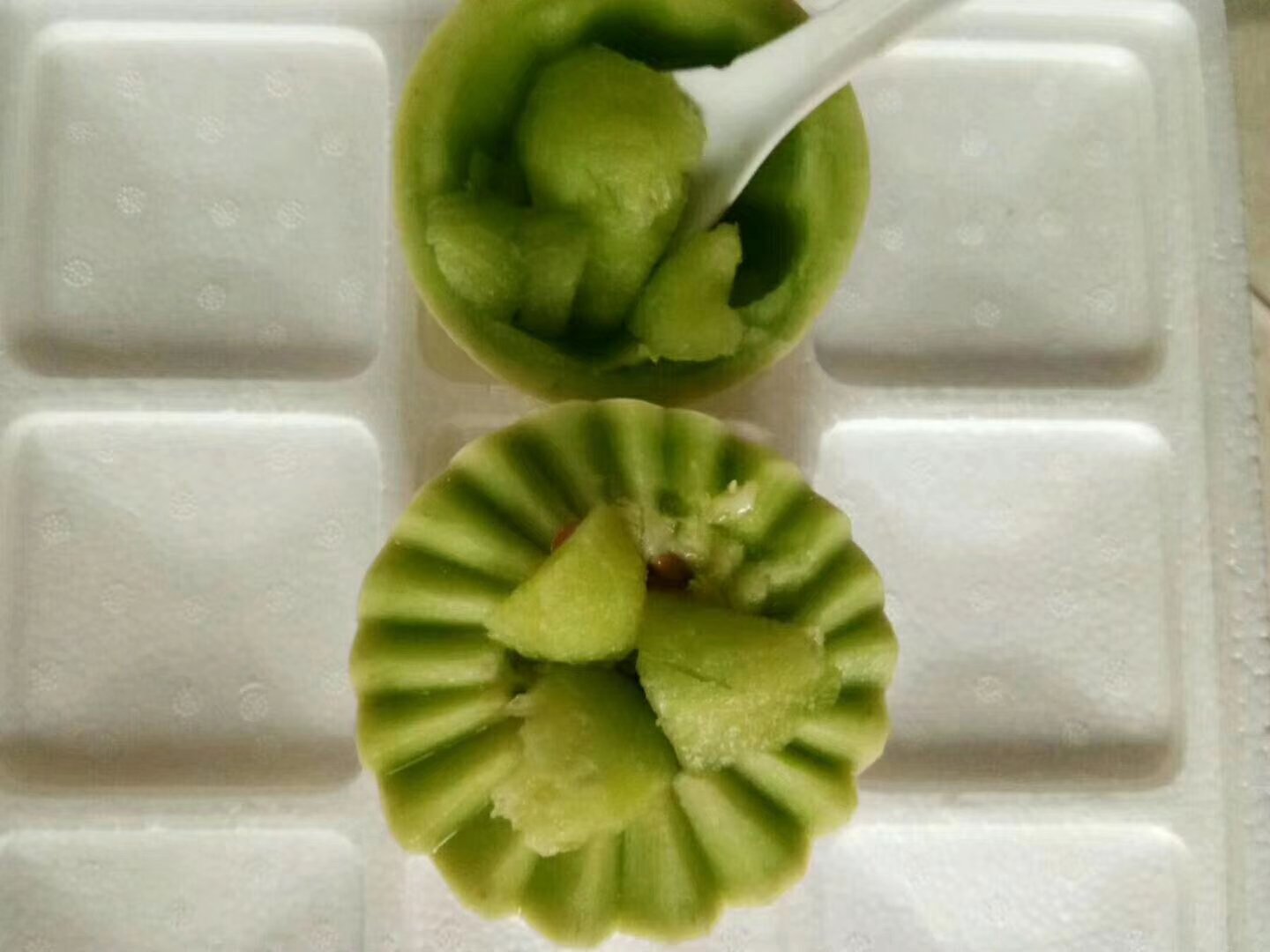 玉菇甜瓜冰沙制作示意图