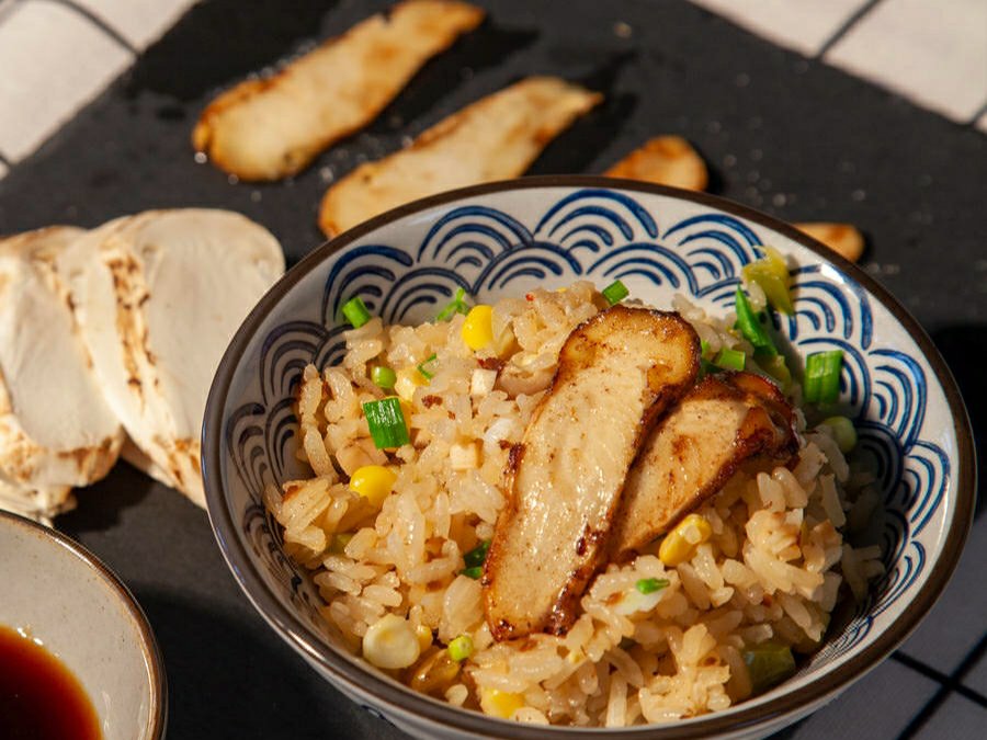 松茸炒饭成品