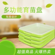 多功能育苗盆绿色豆芽盆芽苗菜育苗盘无土载培芽苗盘
