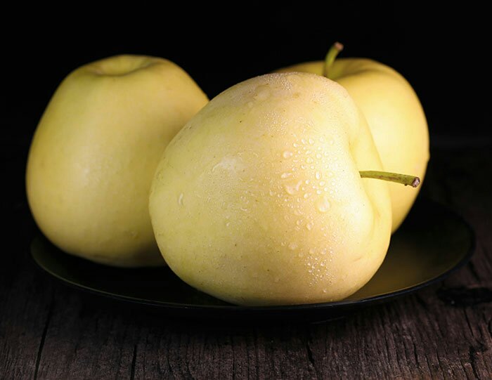 黄元帅苹果切面展示