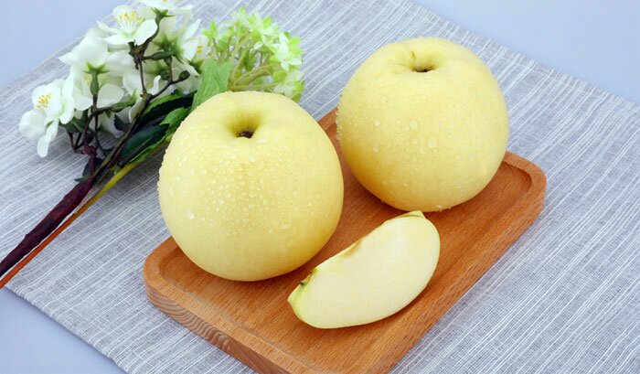 黄元帅苹果切开展示