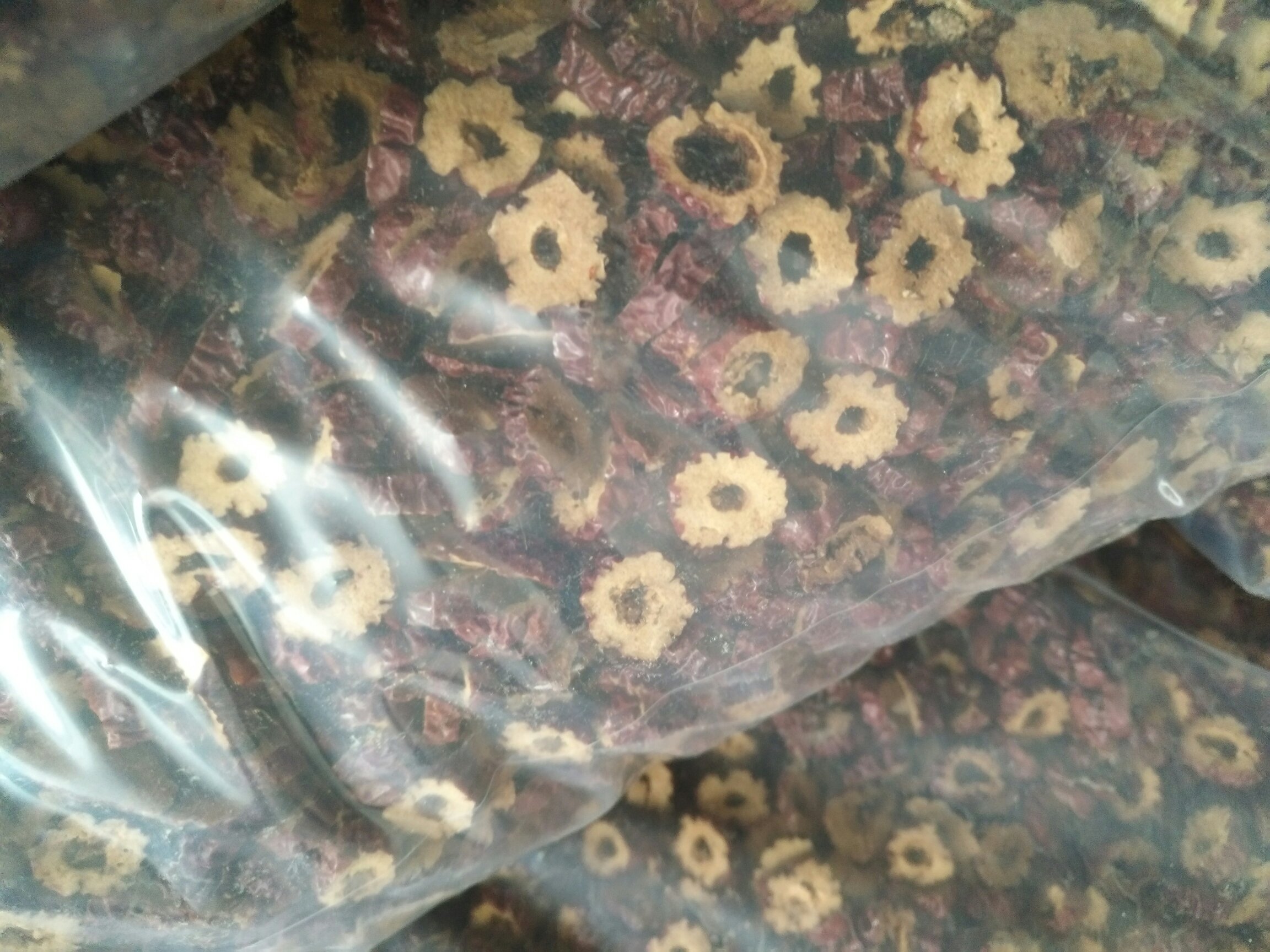 焦枣加工成的枣圈产品
