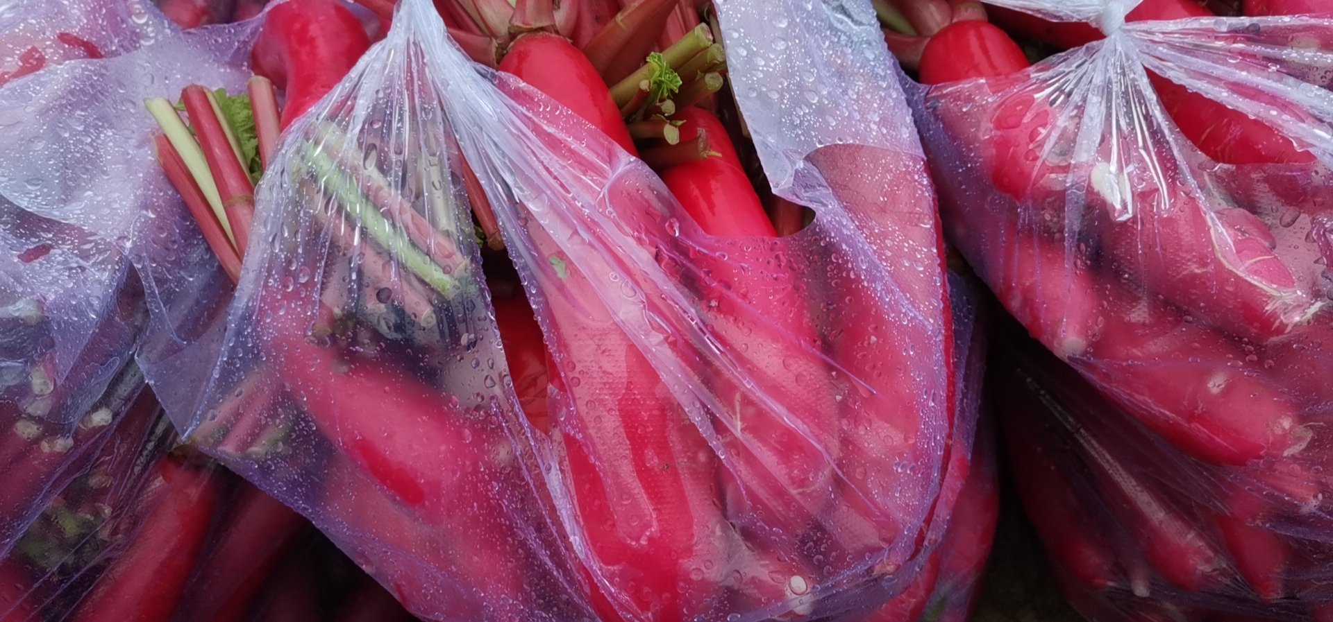 红皮萝卜在菜市场摊位上的陈列