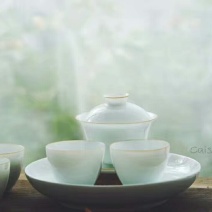 景德镇·纯手工·白胎茶具·