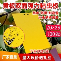 粘虫板，黄板蓝板，双面粘虫板，20✘25诱虫板，果园